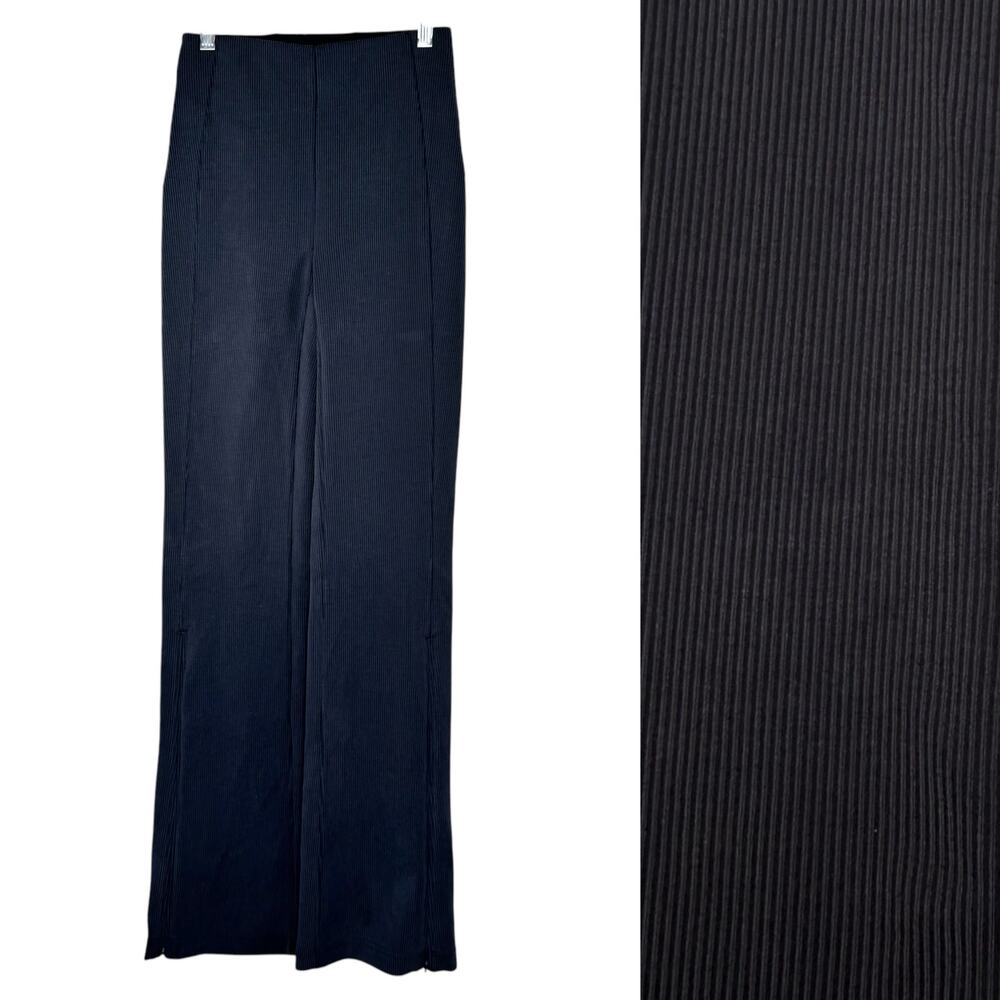 Lululemon High Rise Ribbed Split Hem Flare Leggings 2